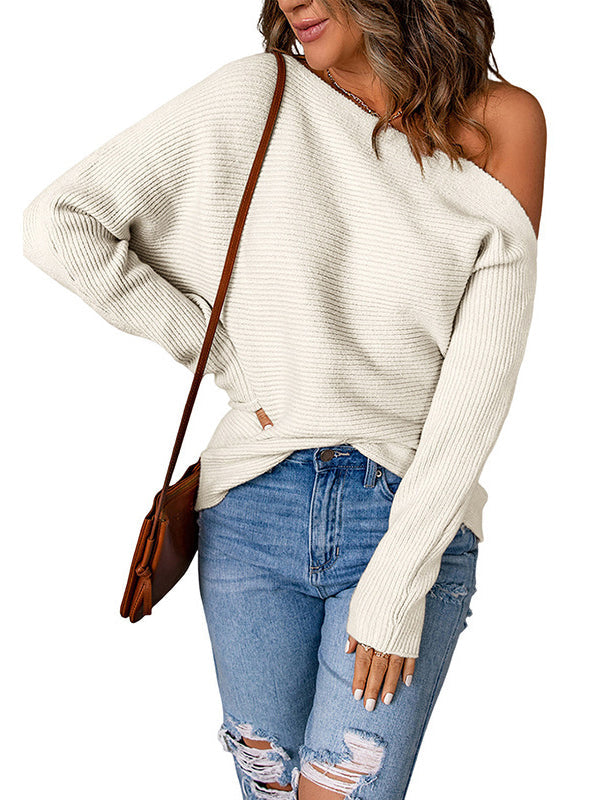 Leah - Off-Shoulder Knit Sweater