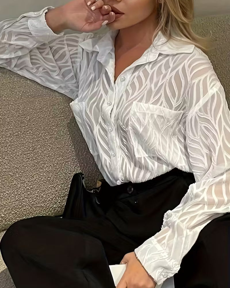 Textured Reverse Mode Blouse