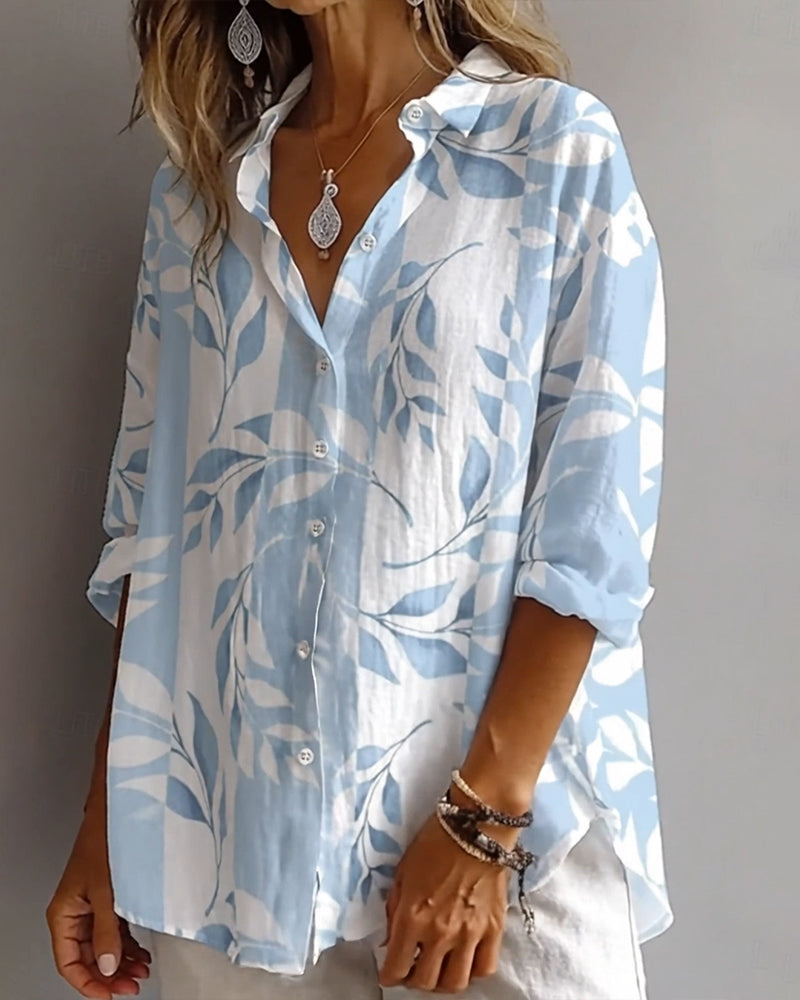 Leaf Print Shirt