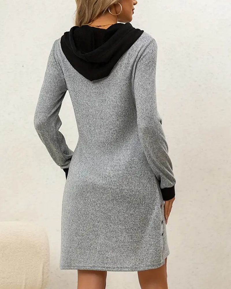Comfortable Hooded Casual Dress