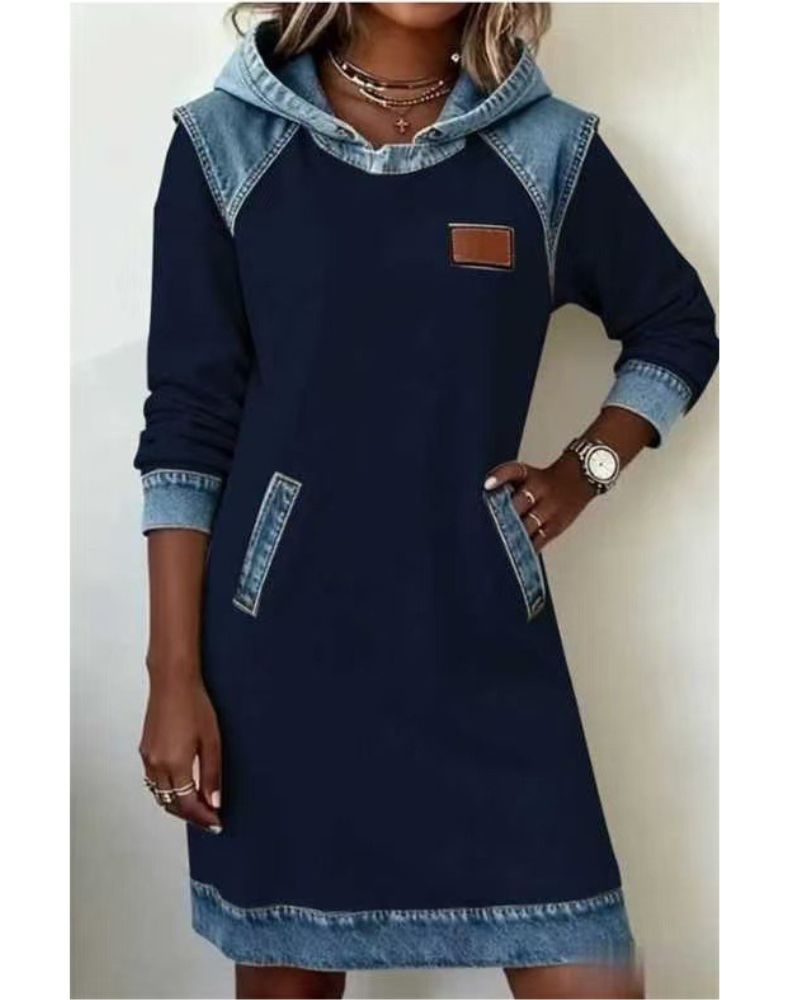 Lara | Denim Dress with Hood