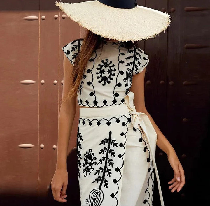 Camilla™ | Printed Set, Top and Skirt