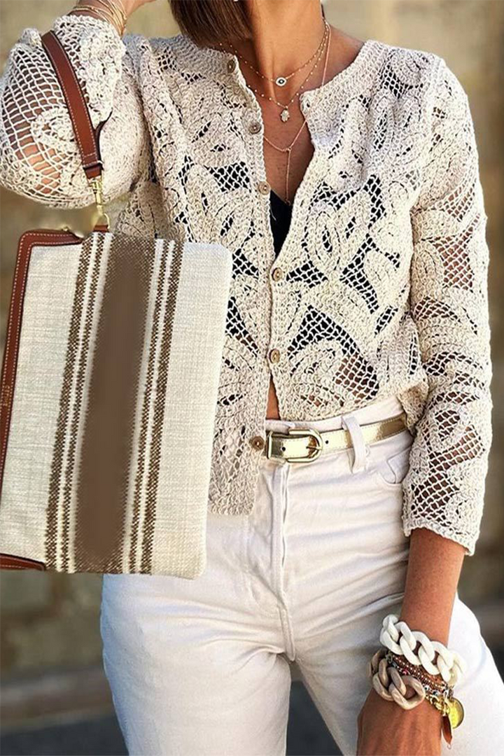 AMANI – CASUAL DAILY HOLLOW OUT BUTTONED OUTERWEAR