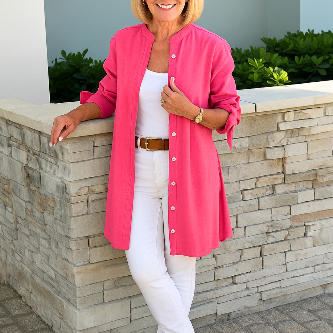 Louise™ | Elegant shirt blouse with bow sleeves