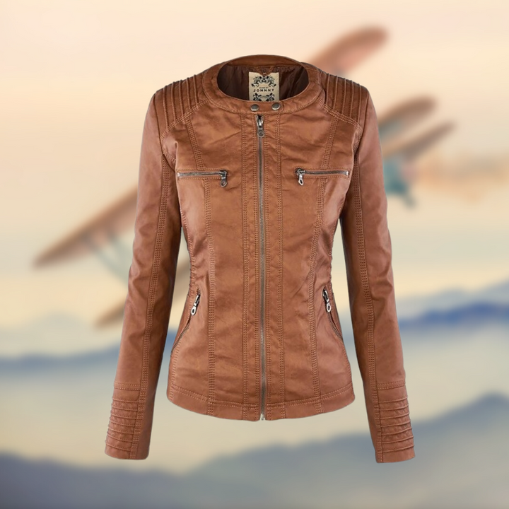 KAROLINE™ The stylish and unique leather jacket