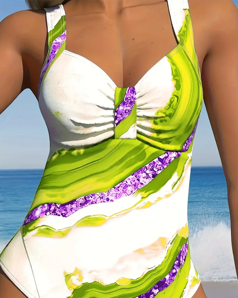 Printed One Piece Bikini