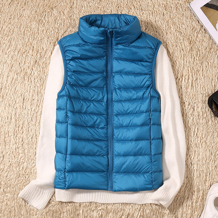 Charlotte – New Waterproof Vest with White Duck Down