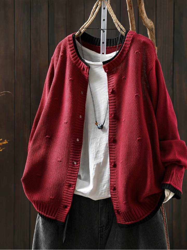 THE ISOLDE - TEXTURED CARDIGAN