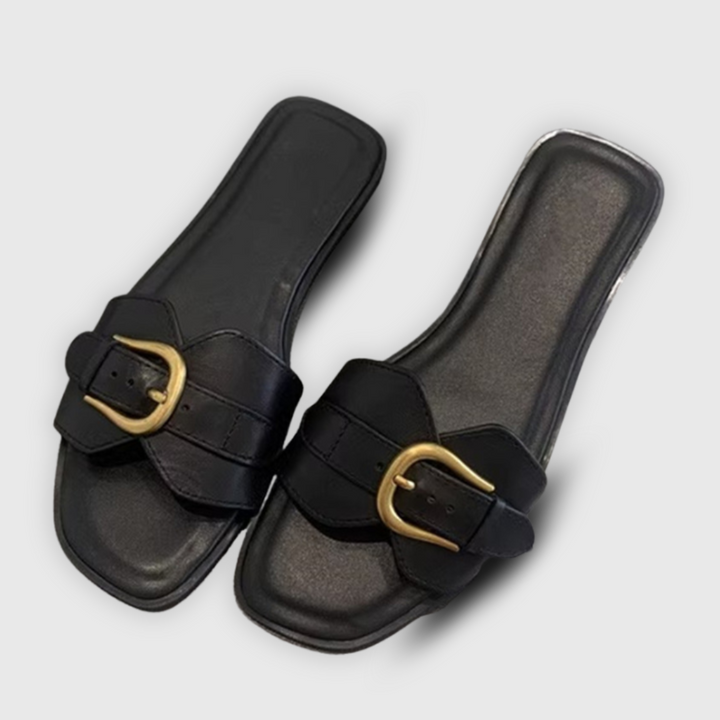 Erica | Stylish Buckle Flat Sandals