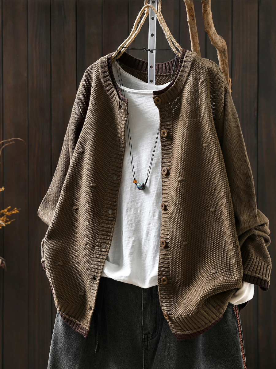 THE ISOLDE - TEXTURED CARDIGAN