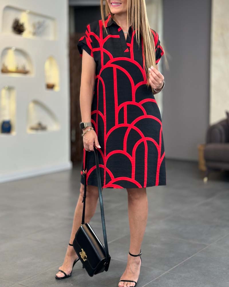 Emy | Stylish Graphic Print Dress