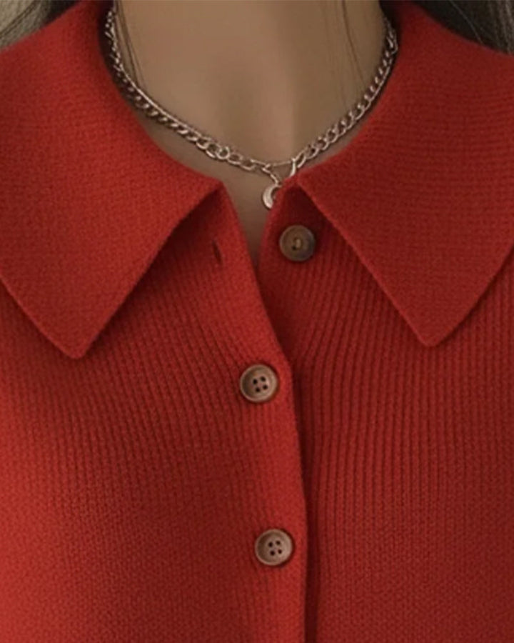 Buttoned Long Sleeve Pullover