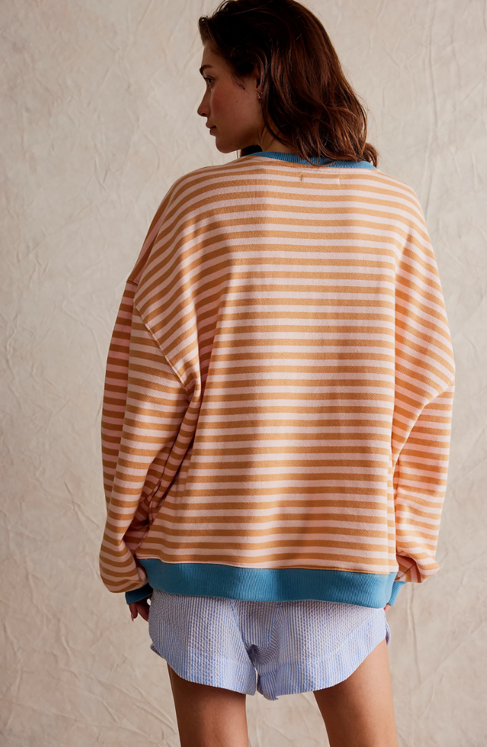 ELVA– STRIPED OVERSIZED SWEATER