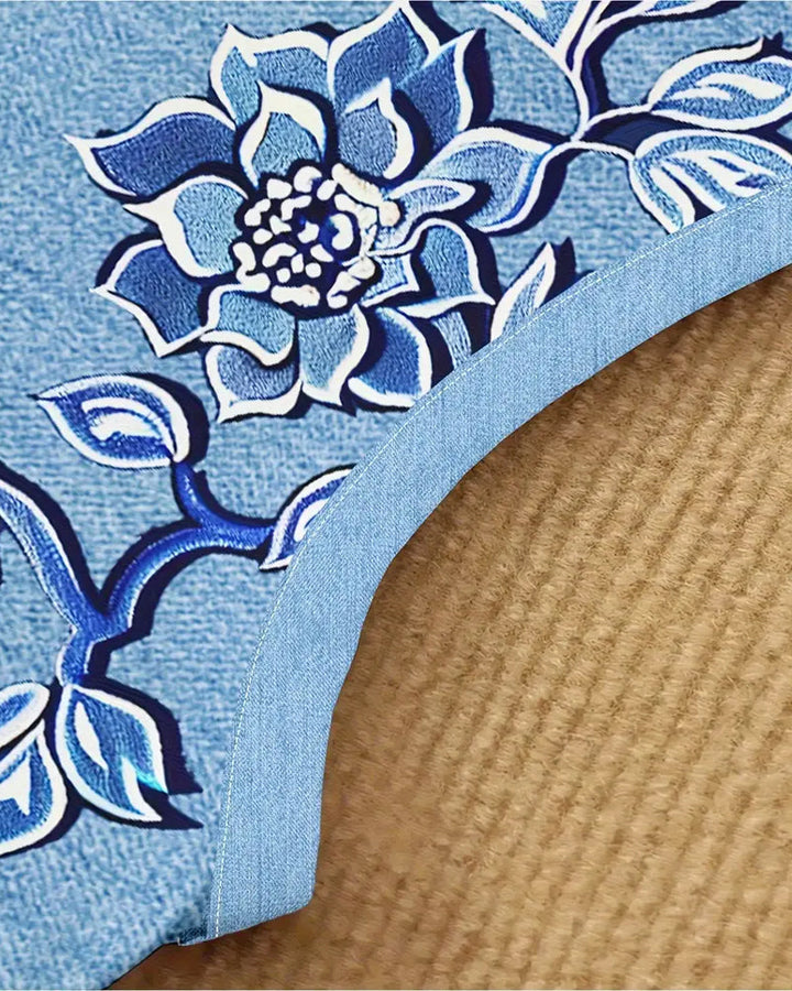 Sleeveless Denim Imitation Dress