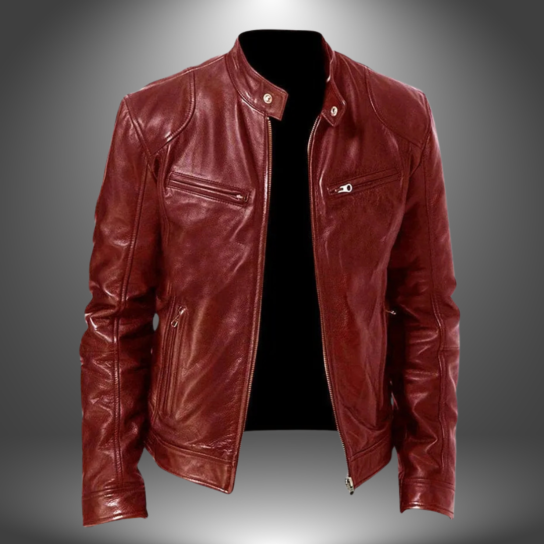 Eric | Sleek Zipper Moto Jacket