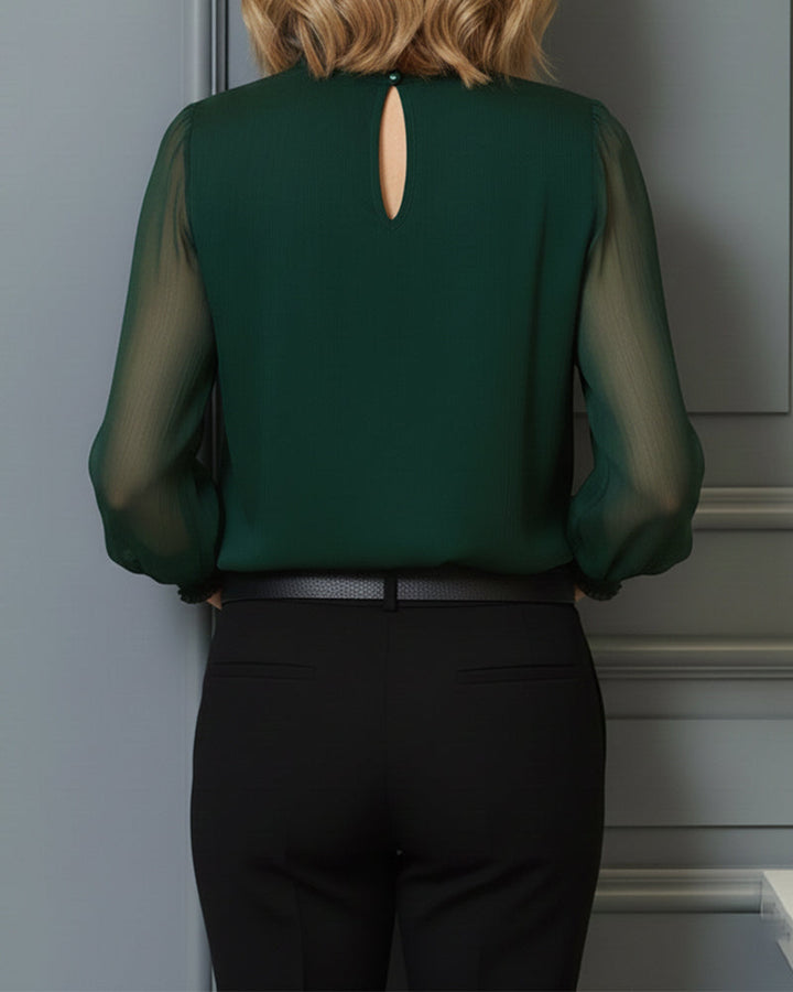 A Versatile Long-Sleeve Solid Shirt