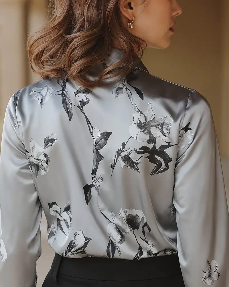 Retro Floral Print Shirt