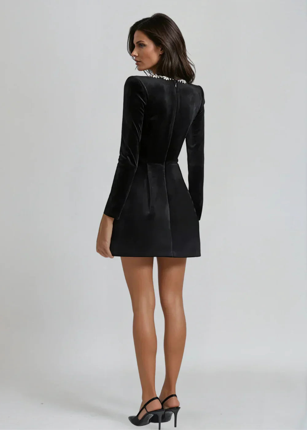 Peyton | Velvet Mini Dress