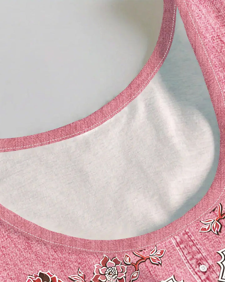 Sleeveless Denim Imitation Dress