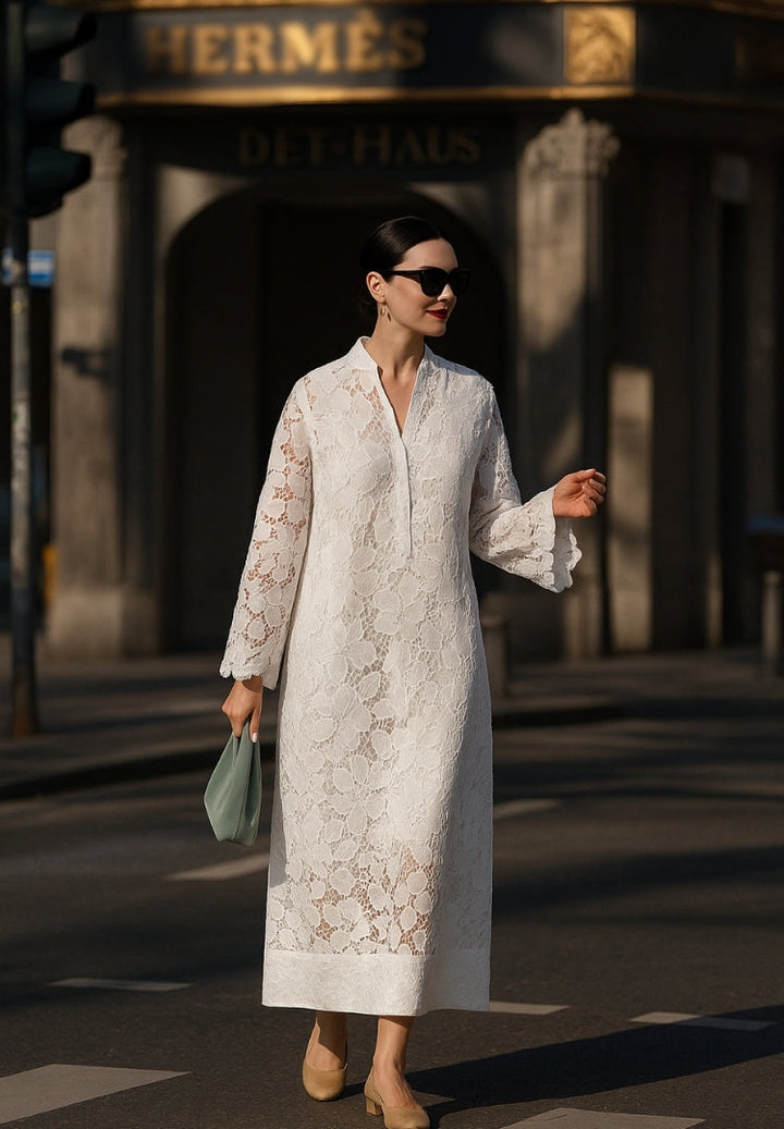 Amber | Elegant Lace Long Dress