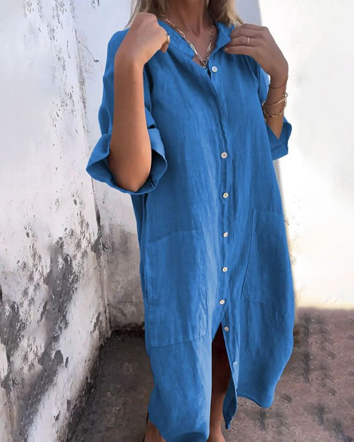 Melanie | Ibiza Style Casual Shirt Dress