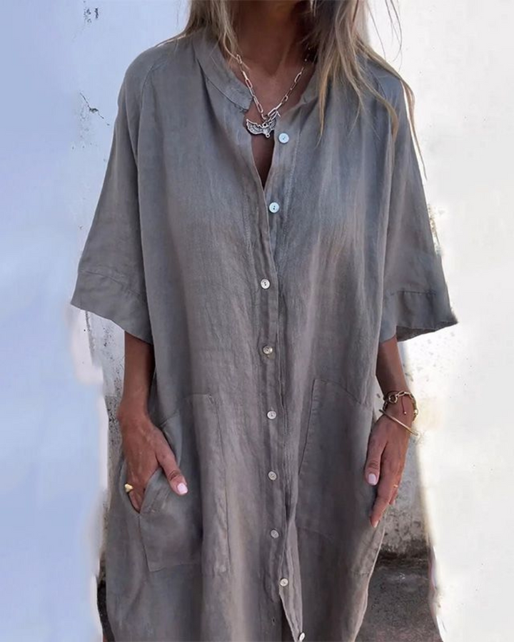 Melanie | Ibiza Style Casual Shirt Dress