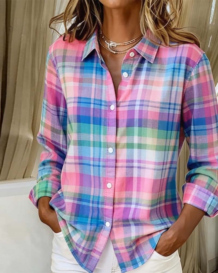 Colorful Plaid Printed Shirt