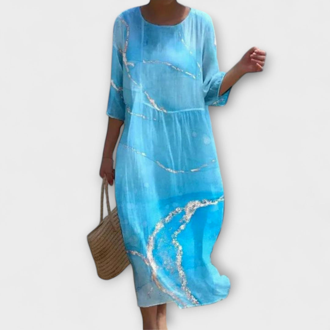 Marie | Stylish Floral Midi Dress