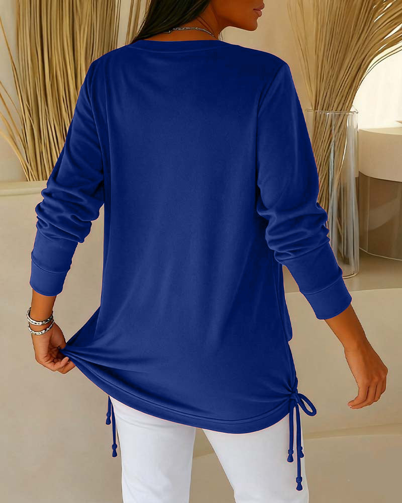 Two-Tone Sequin Top Effect Two-in-One