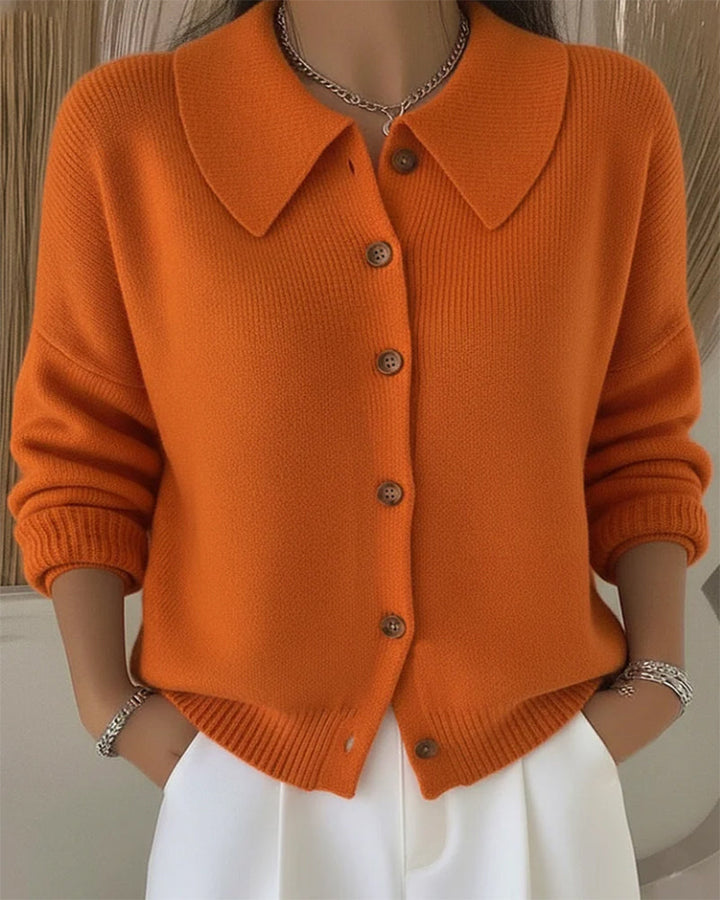 Buttoned Long Sleeve Pullover