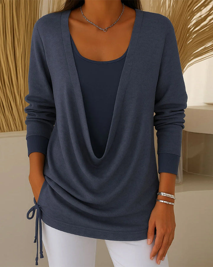 Fashion Faux Two-Piece Tops