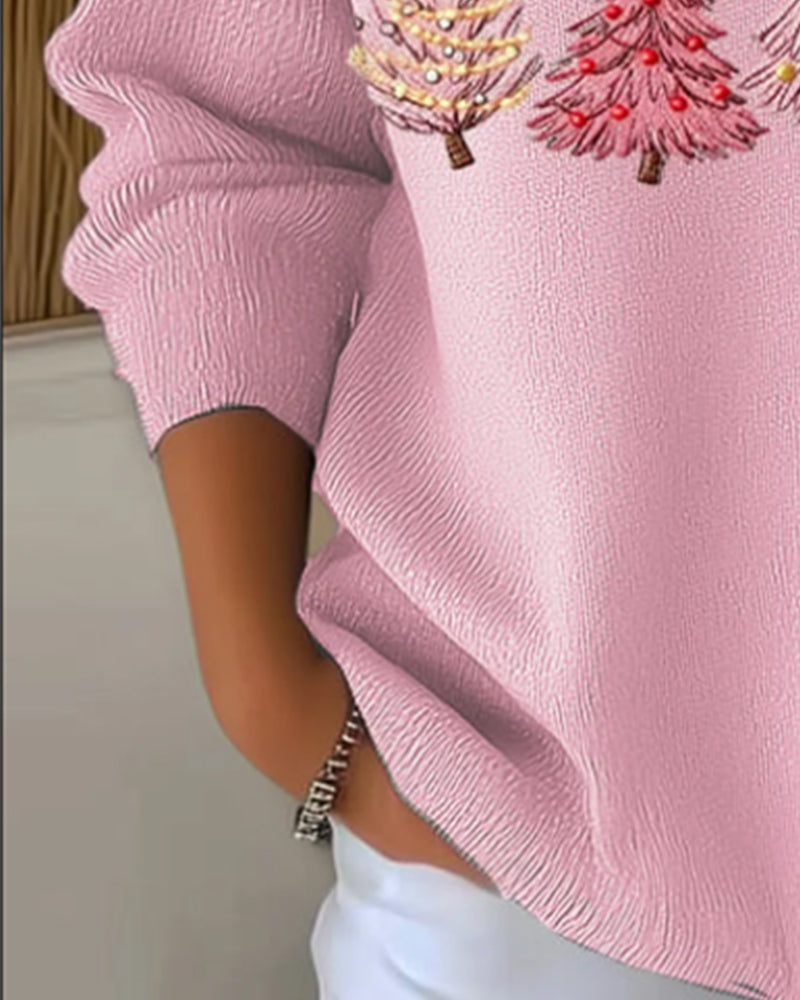 V-Neck Long Sleeve Sweater