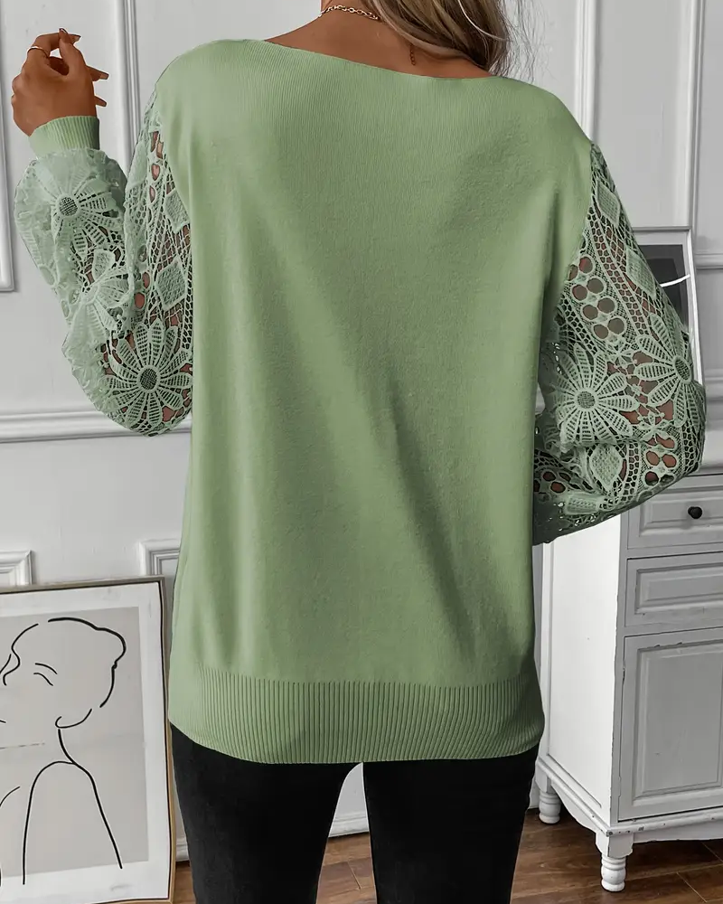 V-Neck Trendy Sweater