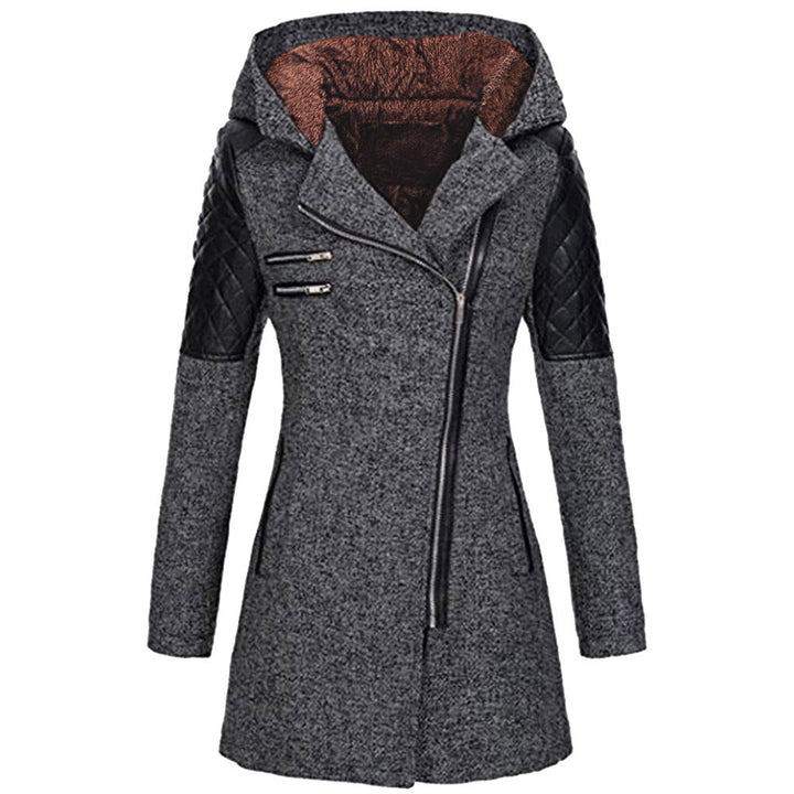 Zoe – Stylish Slant-Zip Winter Jacket