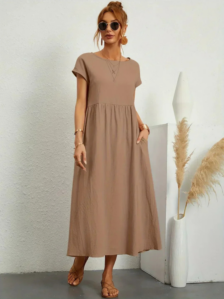 Jessica™ | Elegant Round Neck Dress