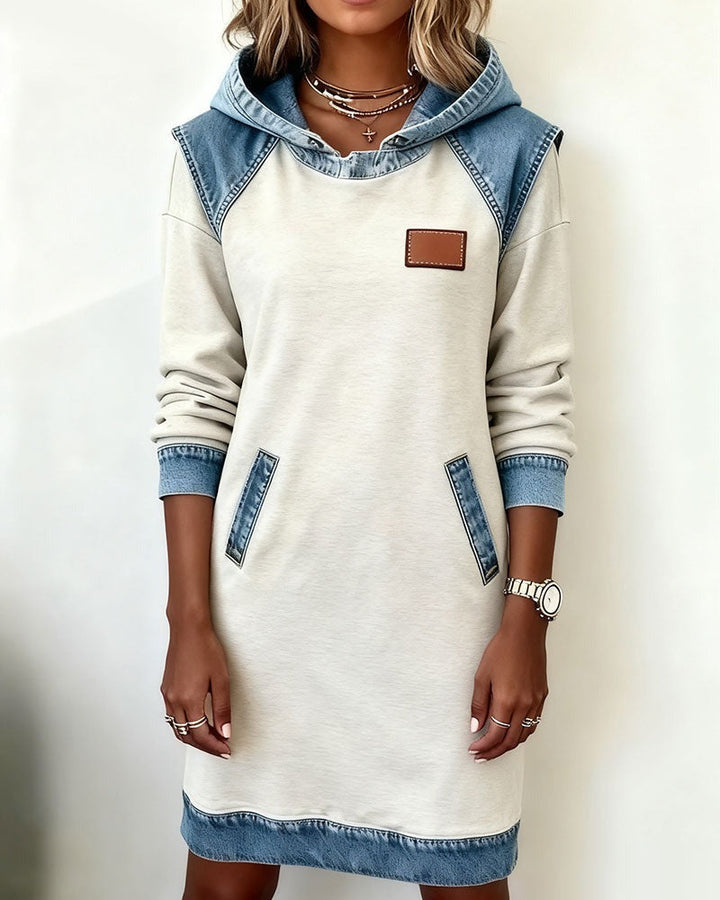 Lara | Denim Dress with Hood