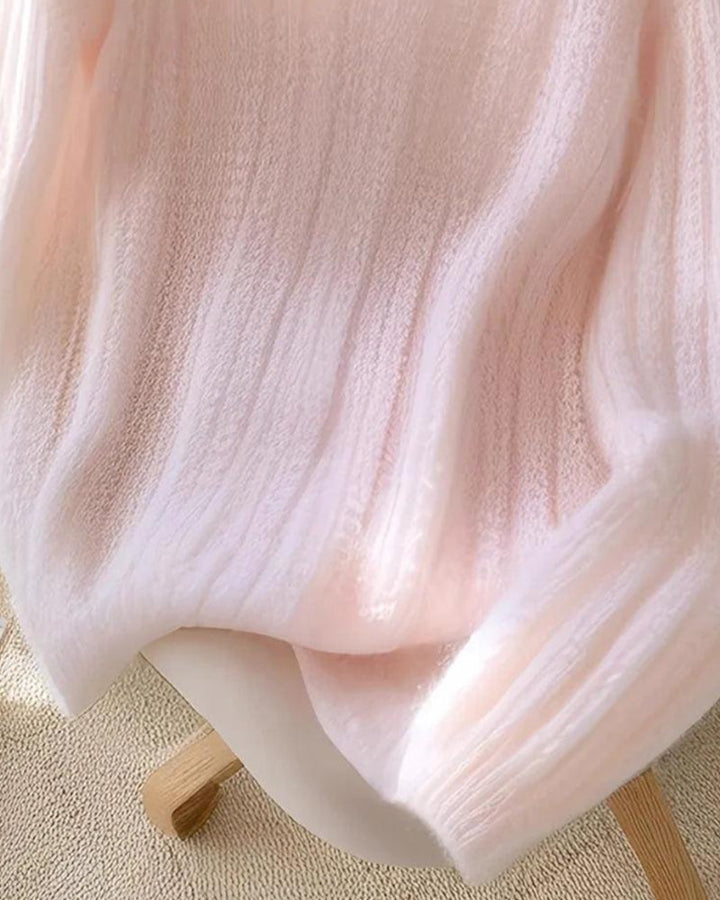 Elegant Plain V-Neck Sweater