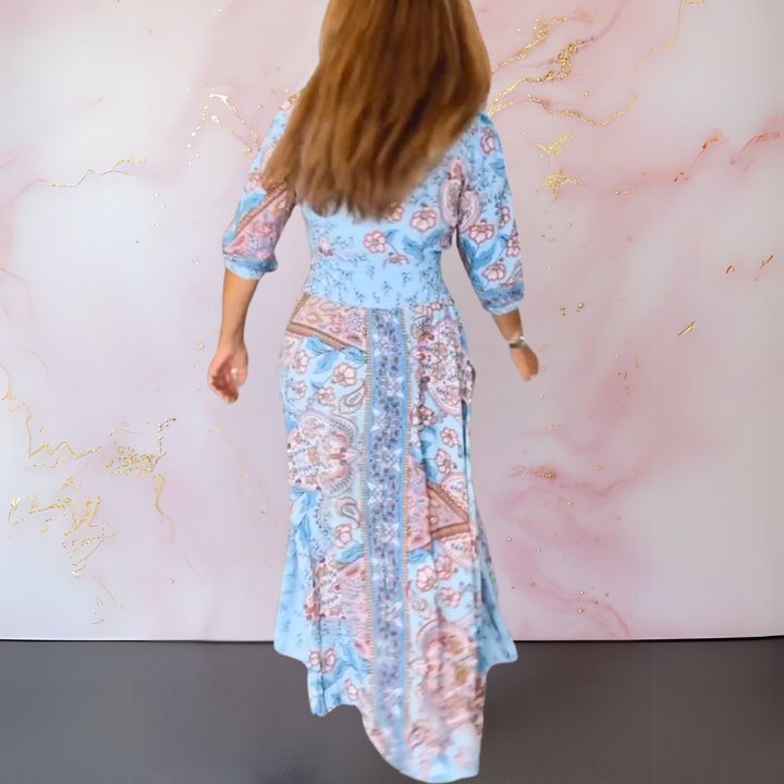 Sarah™ | Elegant summer dress with V-neck