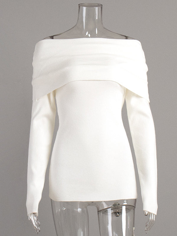 Erica - Off-Shoulder Elegance Sweater