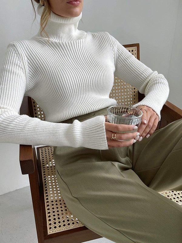 Celeste - Ribbed Turtleneck Sweater
