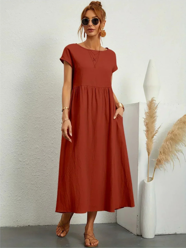 Jessica™ | Elegant Round Neck Dress