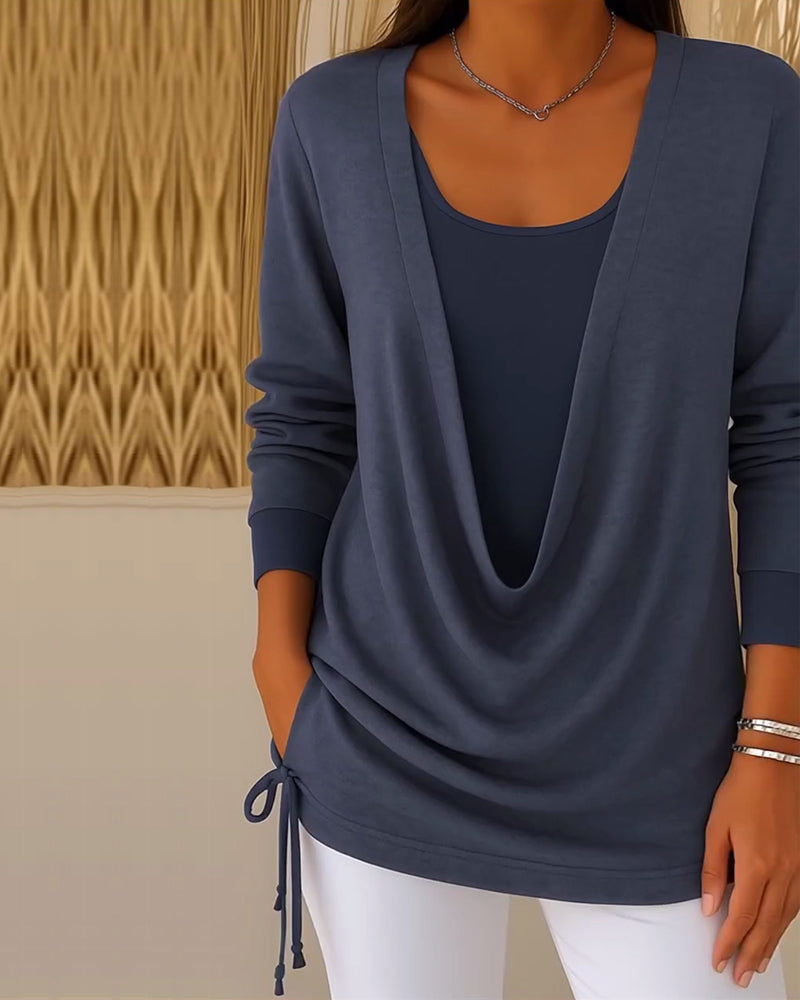 Fashion Faux Two-Piece Tops