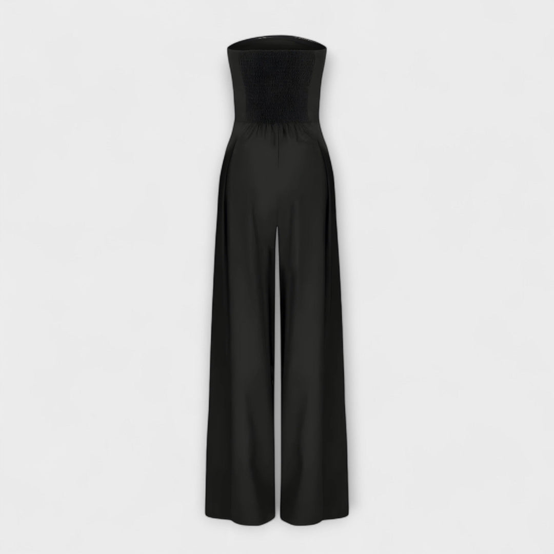 Amelie | Stylish Strapless Wide-Leg Jumpsuit