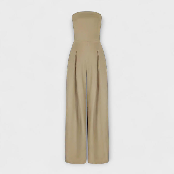 Amelie | Stylish Strapless Wide-Leg Jumpsuit