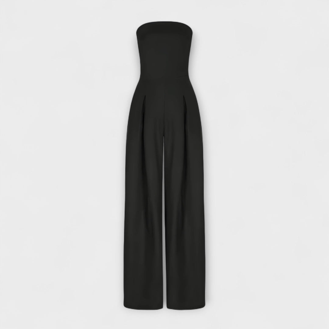 Amelie | Stylish Strapless Wide-Leg Jumpsuit