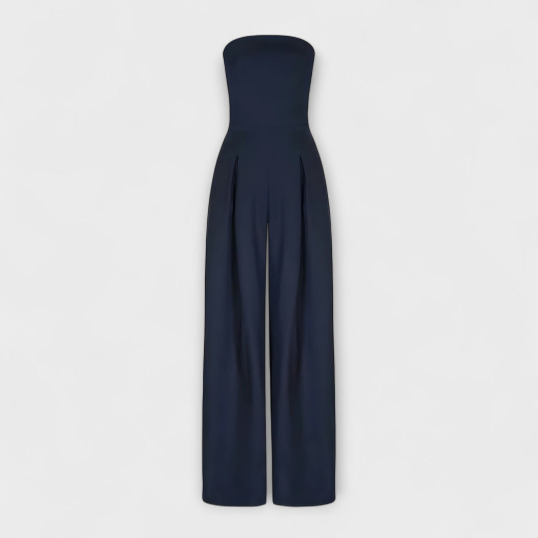 Amelie | Stylish Strapless Wide-Leg Jumpsuit