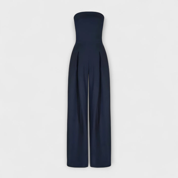 Amelie | Stylish Strapless Wide-Leg Jumpsuit