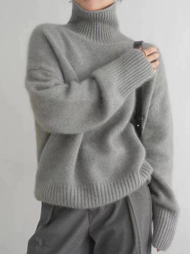 ORLYNITHRA – HIGH NECK CASHMERE SWEATER