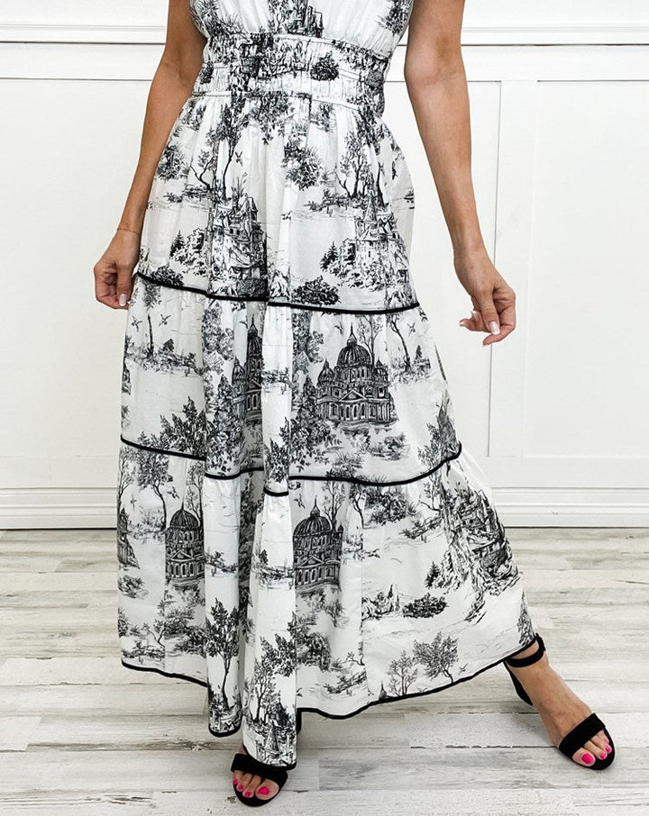 Eliza | Classic Toile Maxi