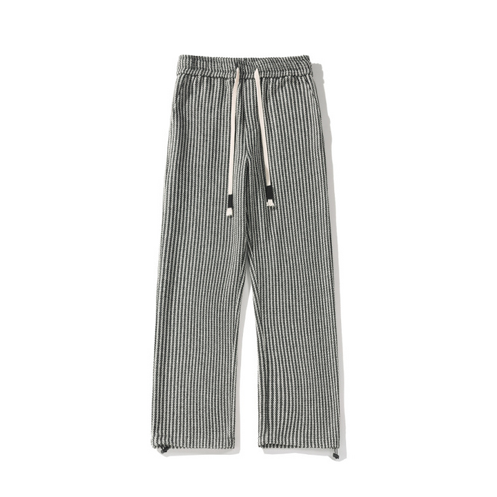 XAVIERA – MODERN HERRINGBONE RELAXED SWEATPANTS